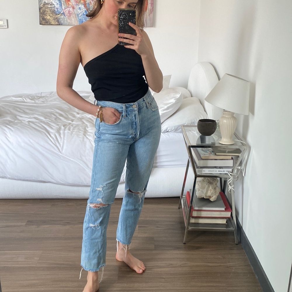 AGOLDE HIGH WAISTED STRAIGHT LEG JEAN | Size 26